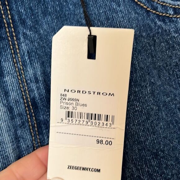 NWT ZGY Ziggy Denim Prison Blue Relaxed Jeans - Picture 3 of 7